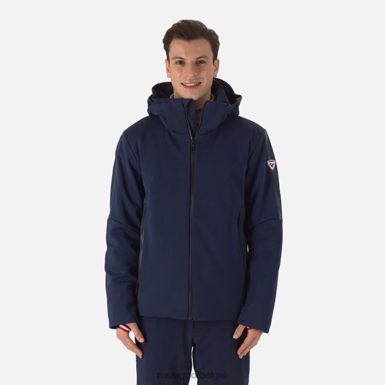 Heren softshell platte ski-jas donkermarine toppen Rossignol NF00D567