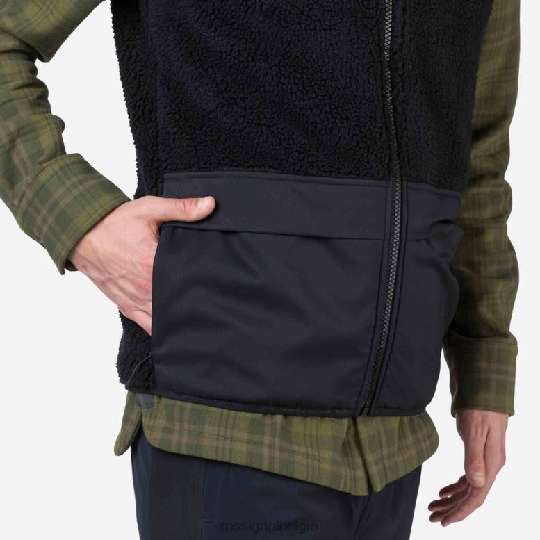 Heren fleecevest zwart toppen Rossignol NF00D314