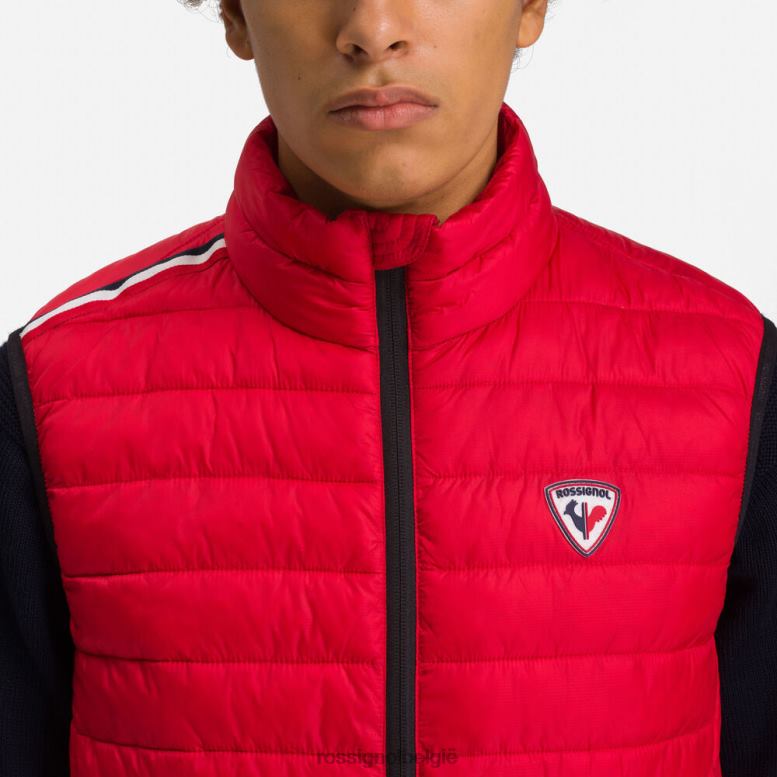 Heren geïsoleerd vest 180gr karmijn toppen Rossignol NF00D500