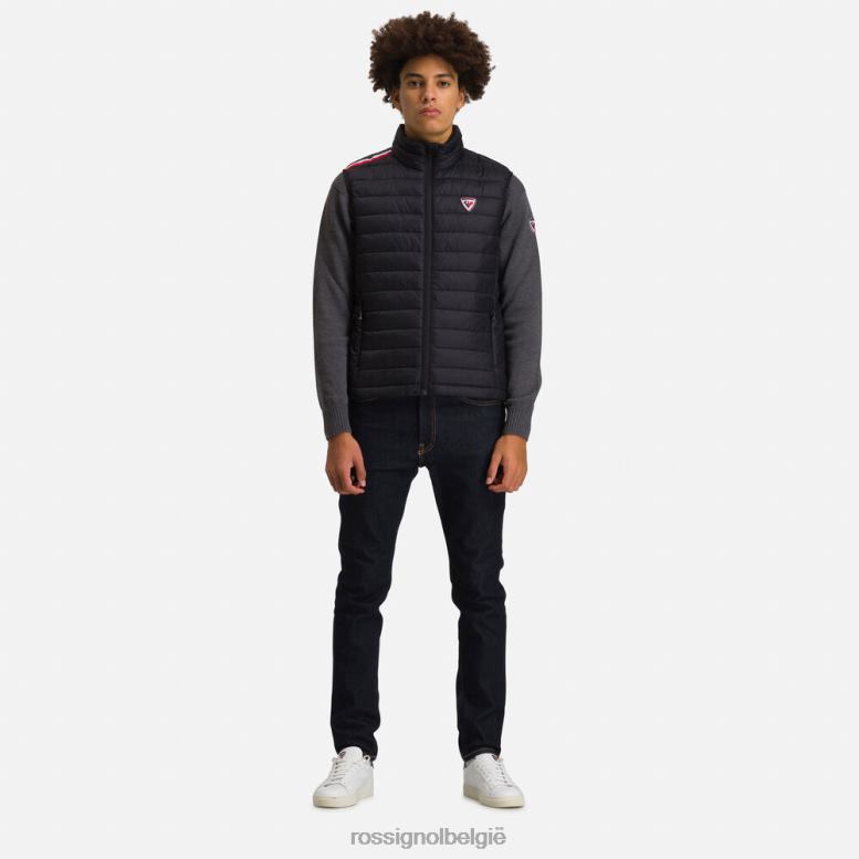 Heren geïsoleerd vest 180gr zwart toppen Rossignol NF00D578