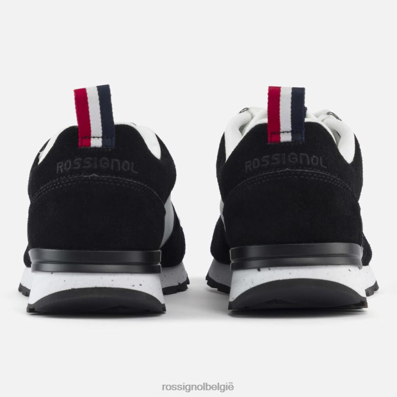 Heren Heritage speciale sneakers zwart wit schoenen Rossignol NF00D509