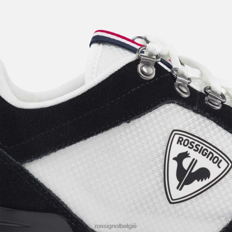Heren Heritage speciale sneakers zwart wit schoenen Rossignol NF00D509