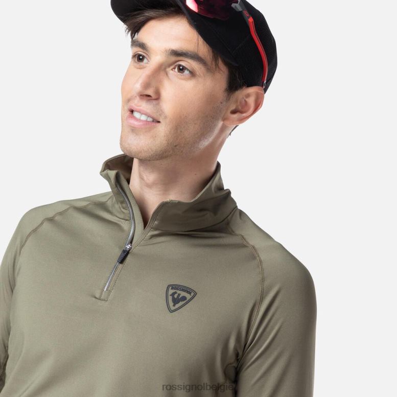 Heren Klassiek basislaagtopje met halve rits afb toppen Rossignol NF00D354
