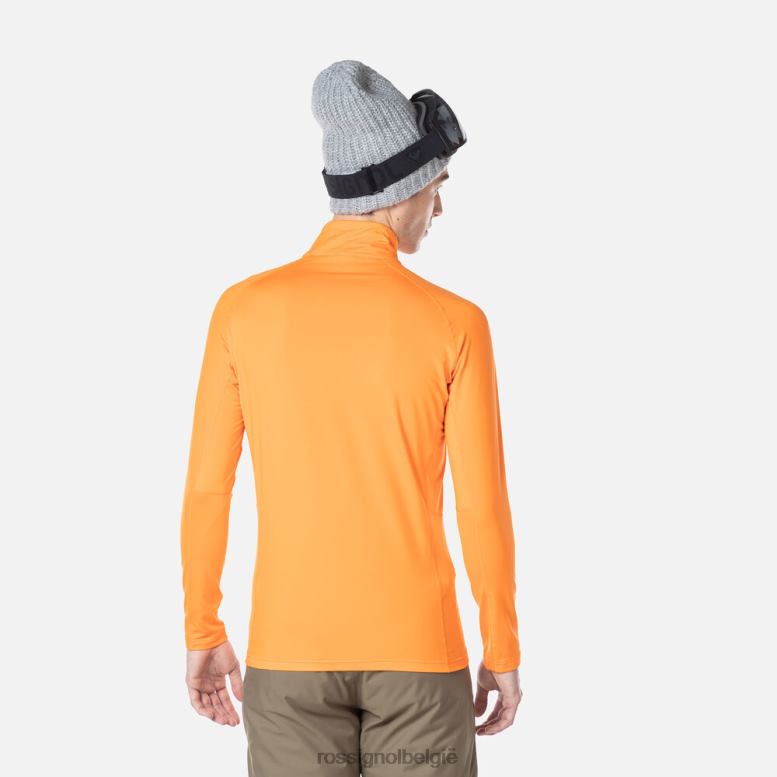 Heren Klassiek basislaagtopje met halve rits signaal toppen Rossignol NF00D450