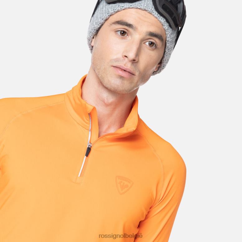 Heren Klassiek basislaagtopje met halve rits signaal toppen Rossignol NF00D450
