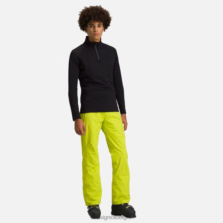 Heren Klassiek basislaagtopje met halve rits zwart toppen Rossignol NF00D672