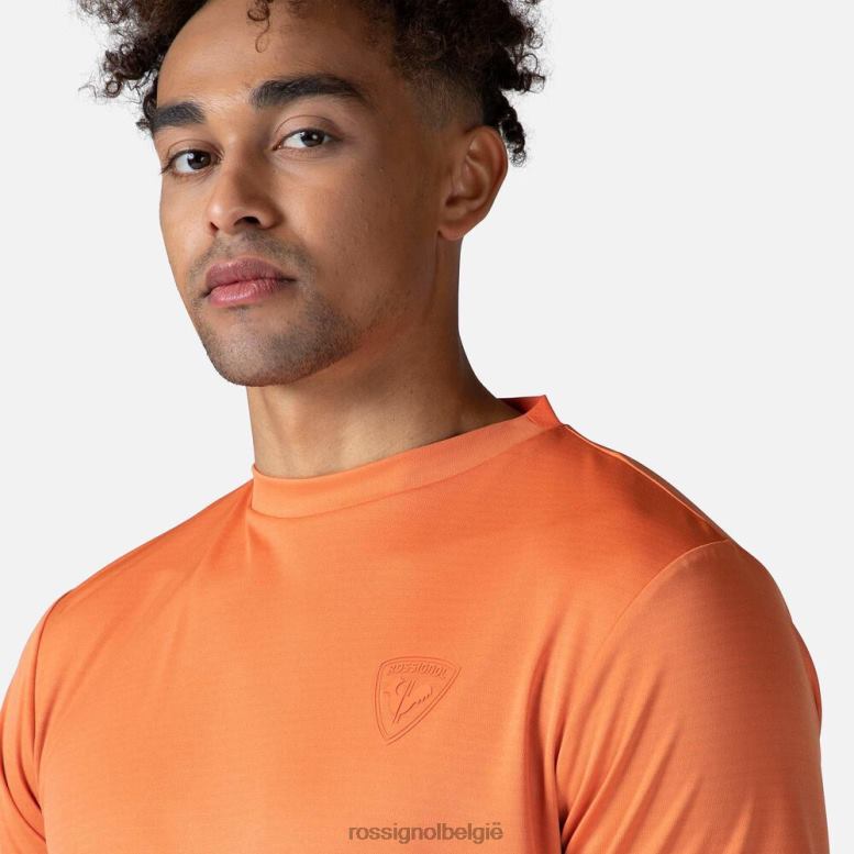 Heren actieve tee vlamoranje toppen Rossignol NF00D511
