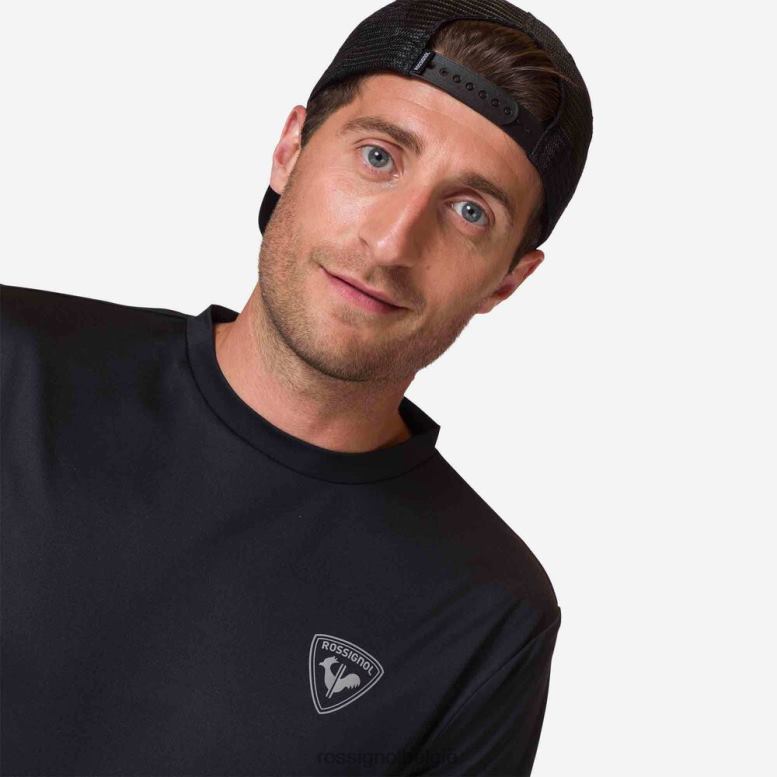 Heren actieve tee zwart toppen Rossignol NF00D283