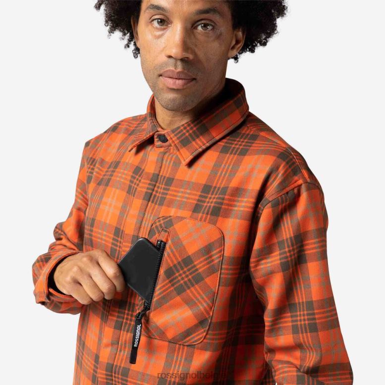 Heren flanellen hemd bruinen toppen Rossignol NF00D246