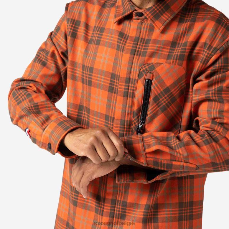 Heren flanellen hemd bruinen toppen Rossignol NF00D246