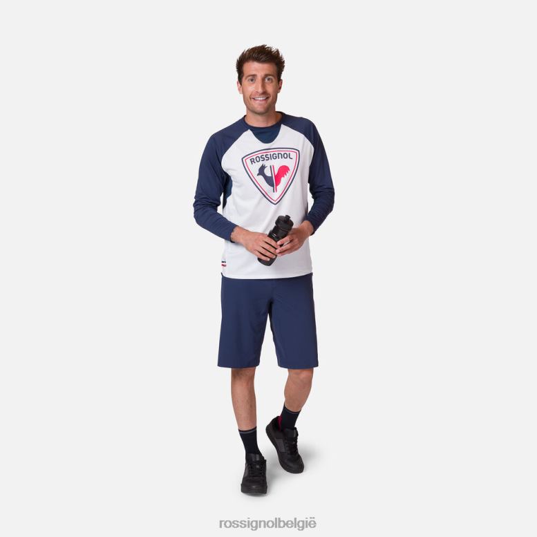 Heren jersey met lange mouwen, klassieke pasvorm bbr toppen Rossignol NF00D95