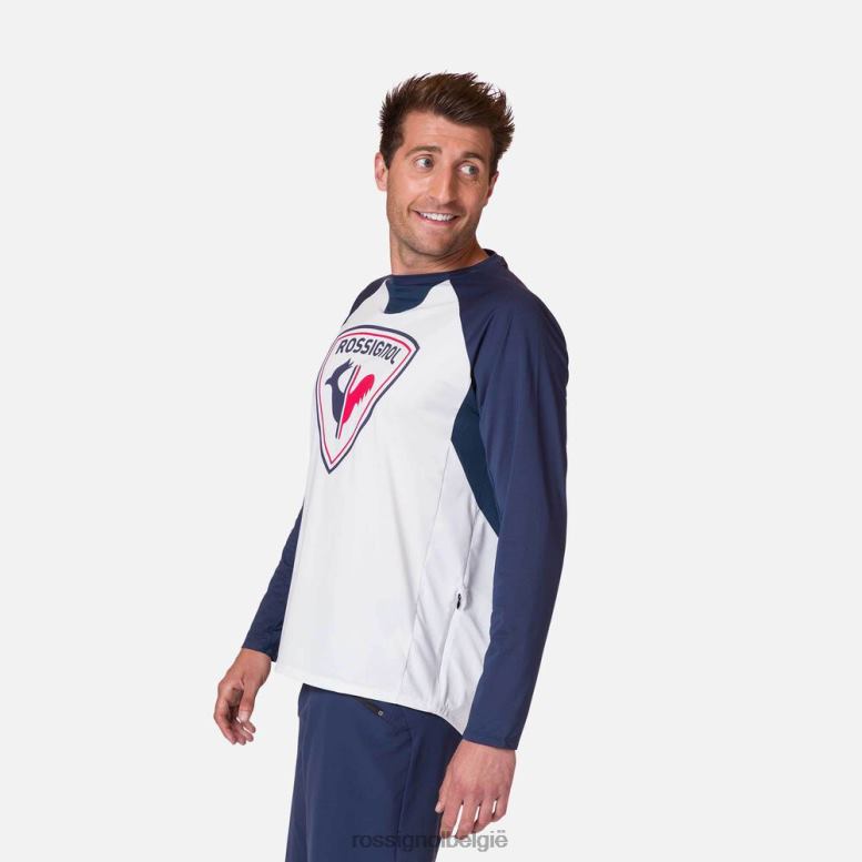 Heren jersey met lange mouwen, klassieke pasvorm bbr toppen Rossignol NF00D95