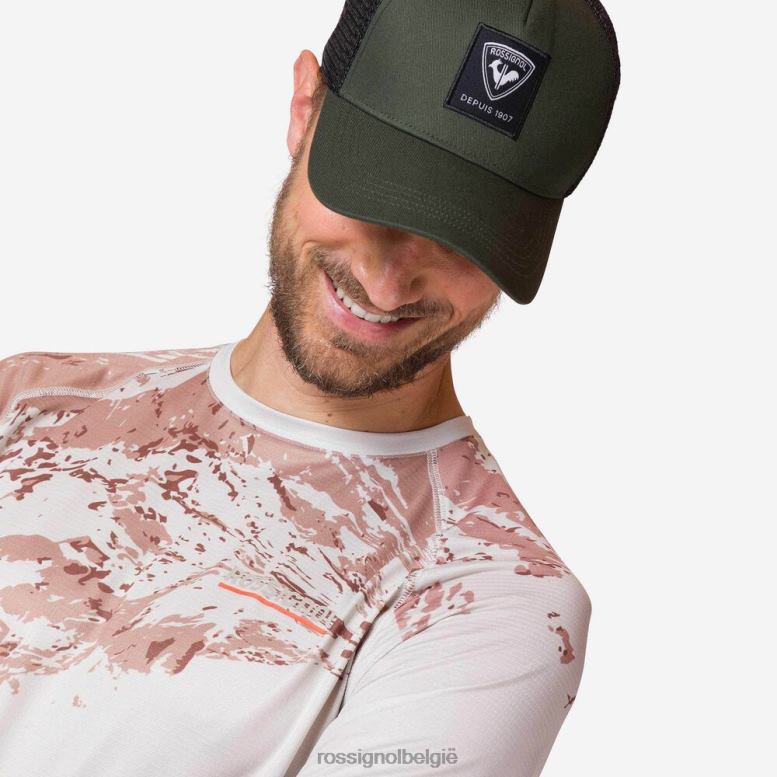 Heren lichtgewicht T-shirt kakiweb toppen Rossignol NF00D390