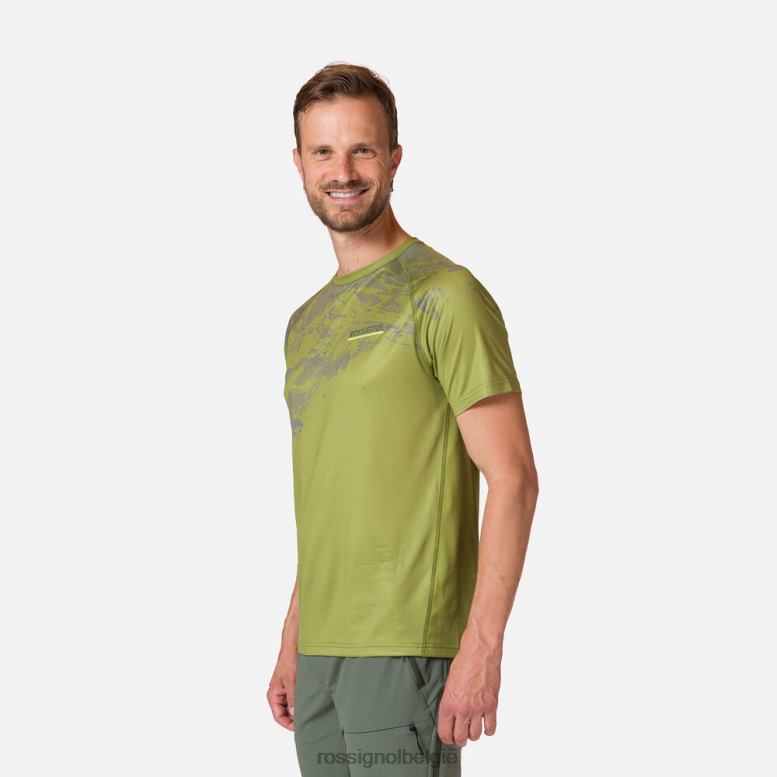 Heren lichtgewicht T-shirt mosgroen toppen Rossignol NF00D21