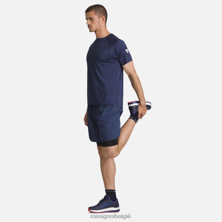Heren lichtgewicht ademend T-shirt donkermarine toppen Rossignol NF00D140