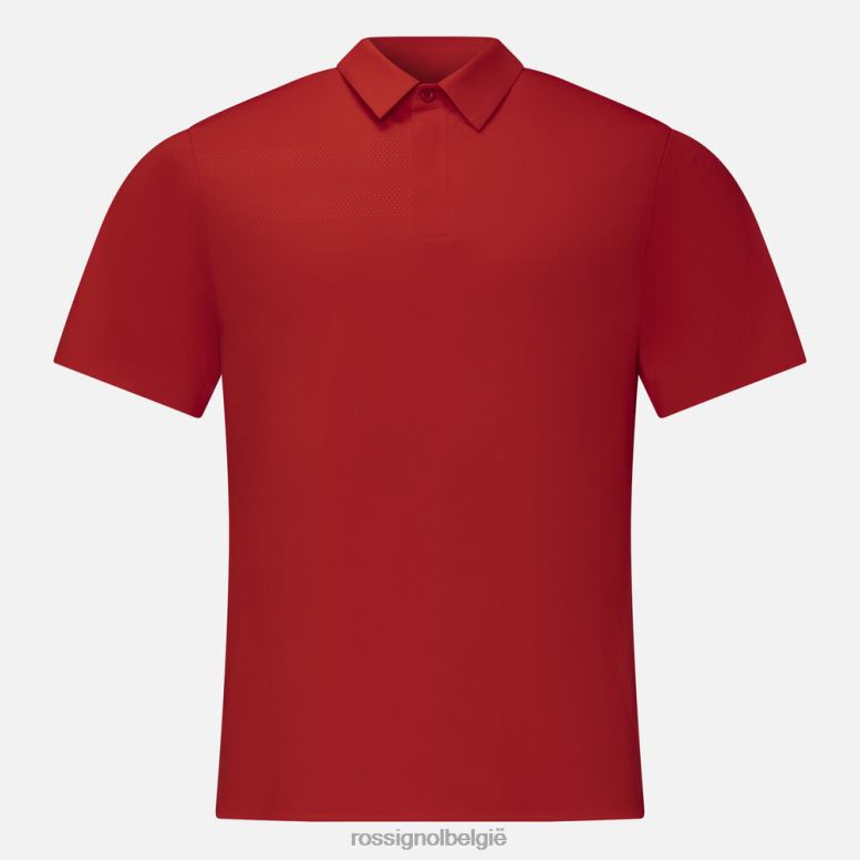 Heren lichtgewicht ademend poloshirt sportrood toppen Rossignol NF00D110