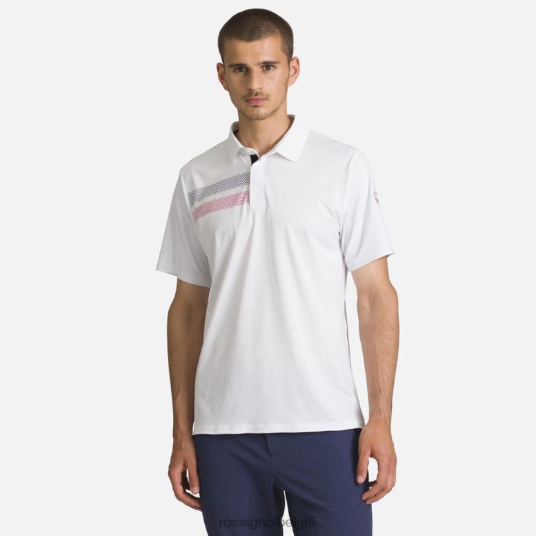 Heren lichtgewicht ademend poloshirt wit toppen Rossignol NF00D5