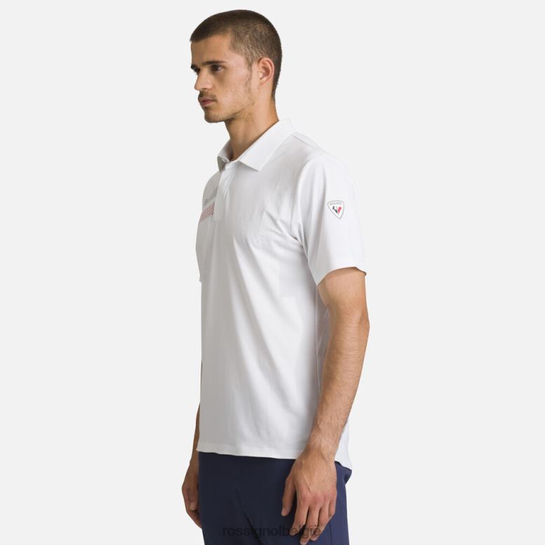 Heren lichtgewicht ademend poloshirt wit toppen Rossignol NF00D5