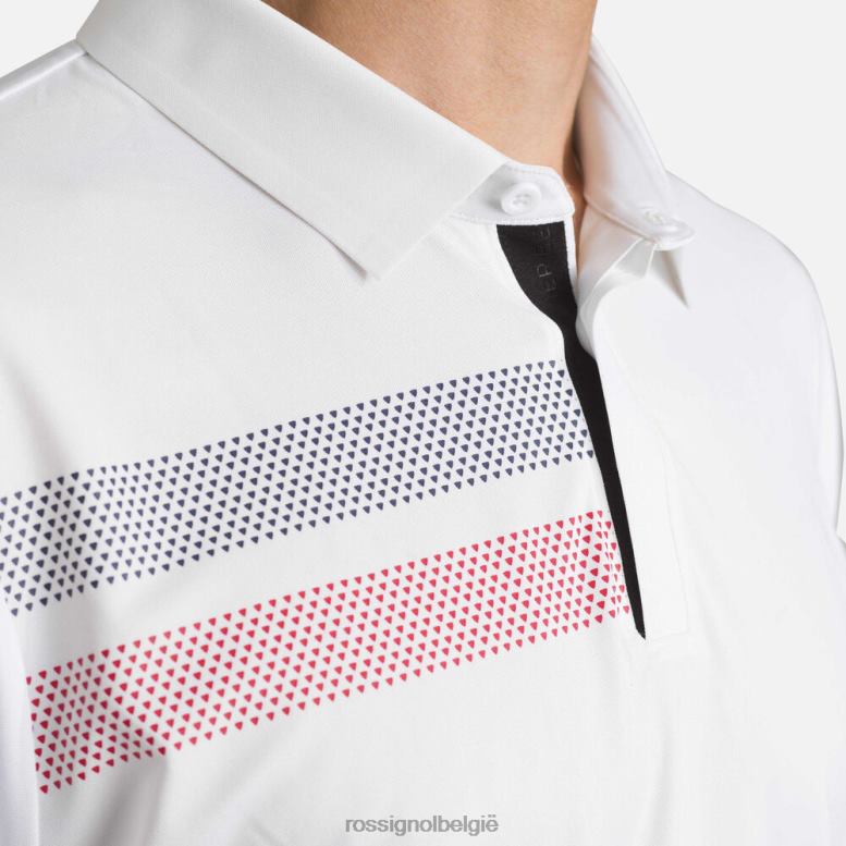 Heren lichtgewicht ademend poloshirt wit toppen Rossignol NF00D5