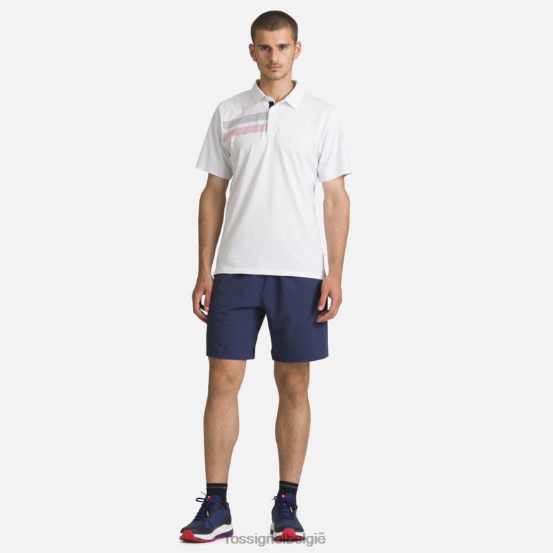 Heren lichtgewicht ademend poloshirt wit toppen Rossignol NF00D5