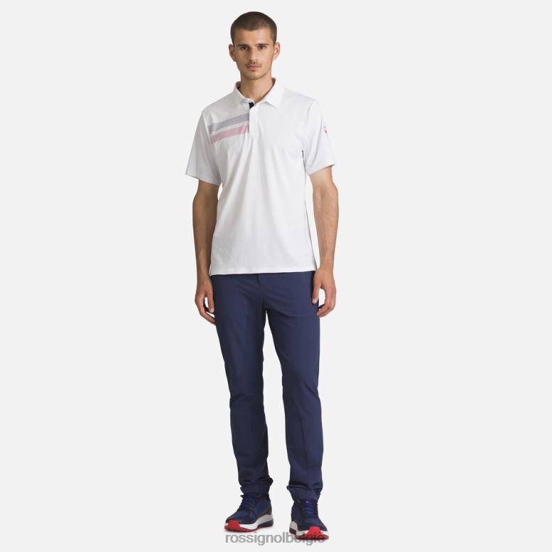 Heren lichtgewicht ademend poloshirt wit toppen Rossignol NF00D5
