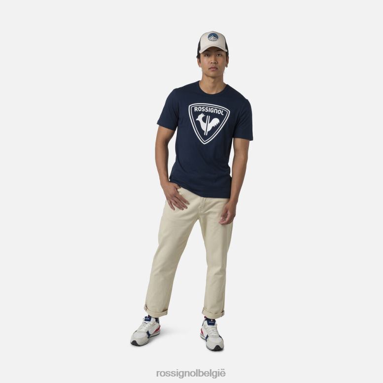Heren logo-T-shirt donkermarine toppen Rossignol NF00D291