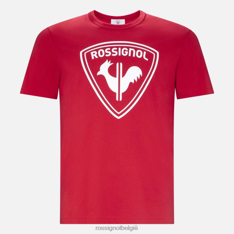 Heren logo-T-shirt karmijn toppen Rossignol NF00D128
