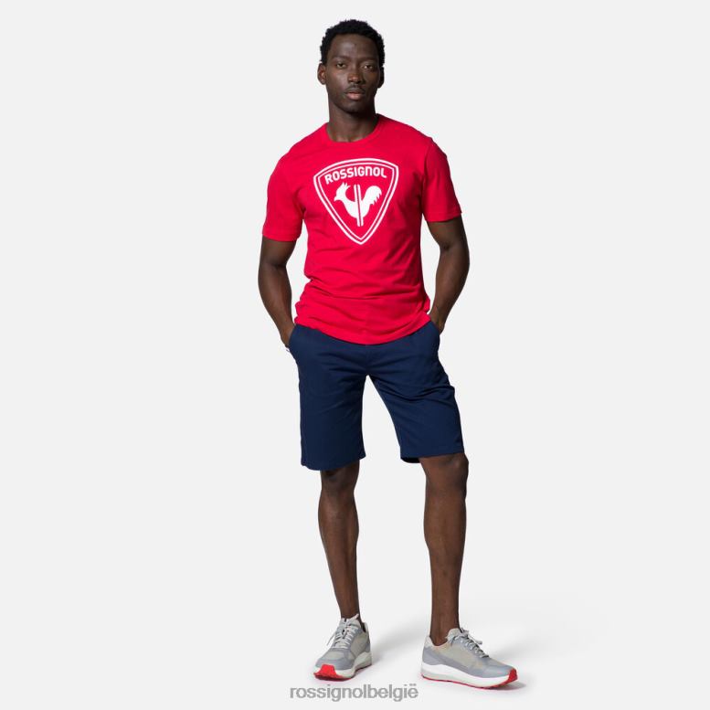 Heren logo-T-shirt karmijn toppen Rossignol NF00D128