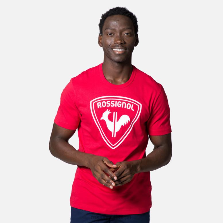 Heren logo-T-shirt karmijn toppen Rossignol NF00D128