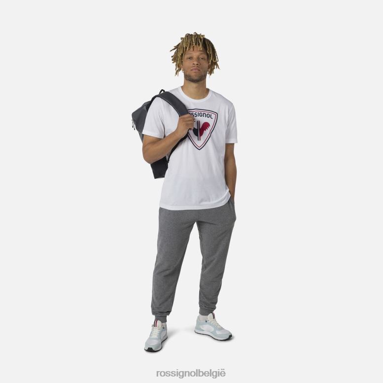 Heren logo-T-shirt wit toppen Rossignol NF00D17