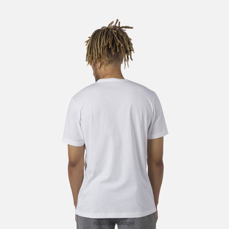 Heren logo-T-shirt wit toppen Rossignol NF00D17