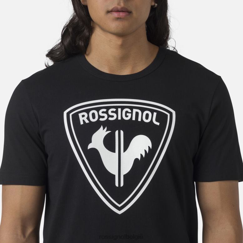 Heren logo-T-shirt zwart toppen Rossignol NF00D1
