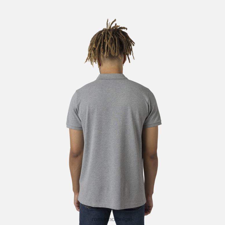 Heren logo-polo heidegrijs toppen Rossignol NF00D84