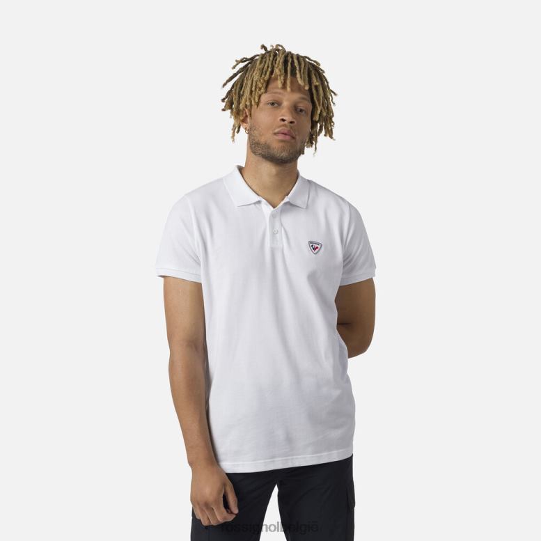 Heren logo-polo wit toppen Rossignol NF00D20