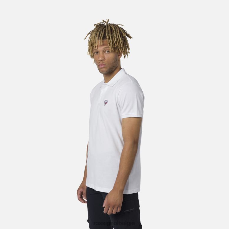 Heren logo-polo wit toppen Rossignol NF00D20