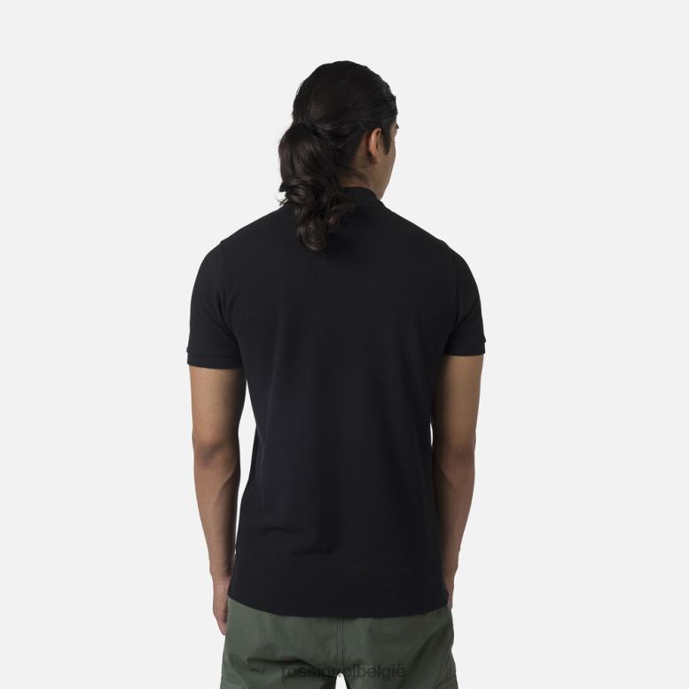 Heren logo-polo zwart toppen Rossignol NF00D303