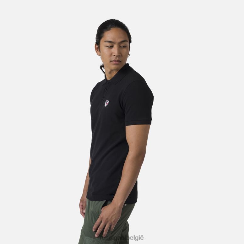 Heren logo-polo zwart toppen Rossignol NF00D303