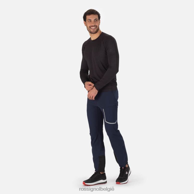 Heren skpr T-shirt met lange mouwen zwart toppen Rossignol NF00D310