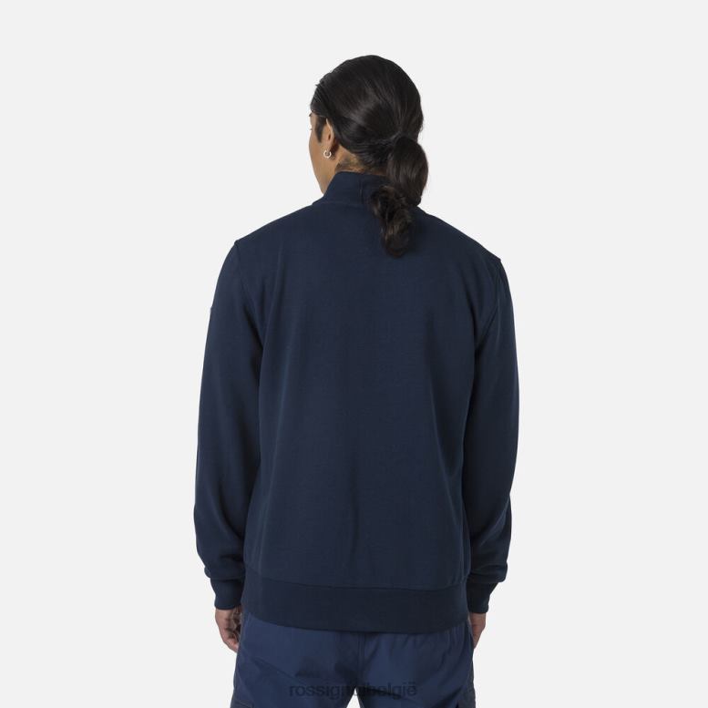 Heren Fleece sweatshirt met volledige ritssluiting en logo donkermarine toppen Rossignol NF00D448