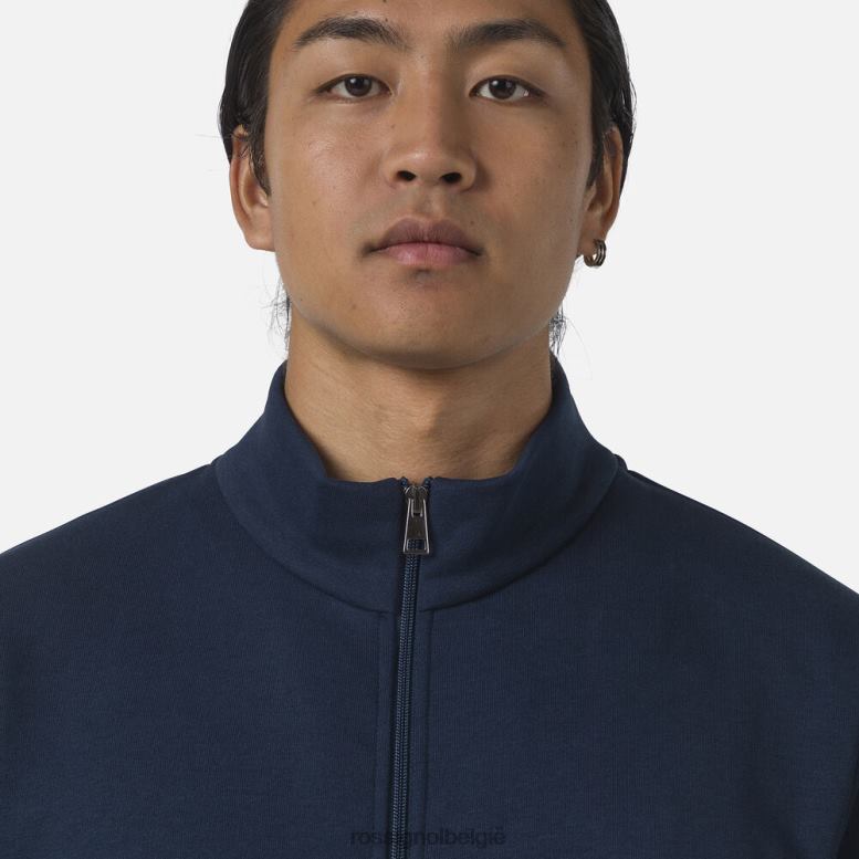Heren Fleece sweatshirt met volledige ritssluiting en logo donkermarine toppen Rossignol NF00D448