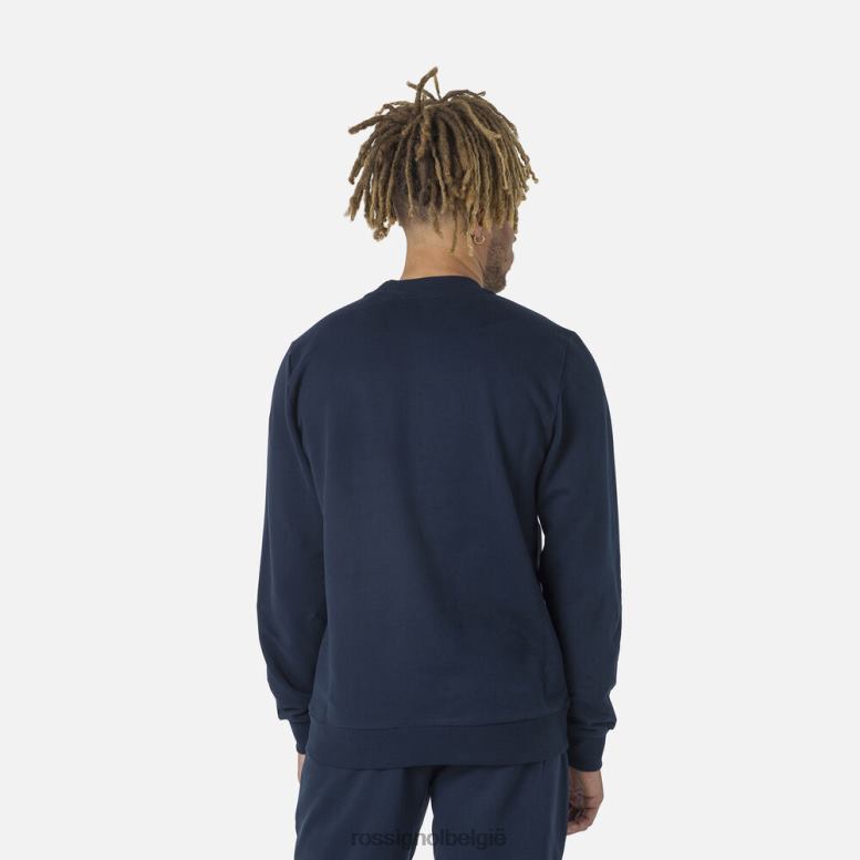 Heren Katoenen sweatshirt met ronde hals en logo donkermarine toppen Rossignol NF00D415