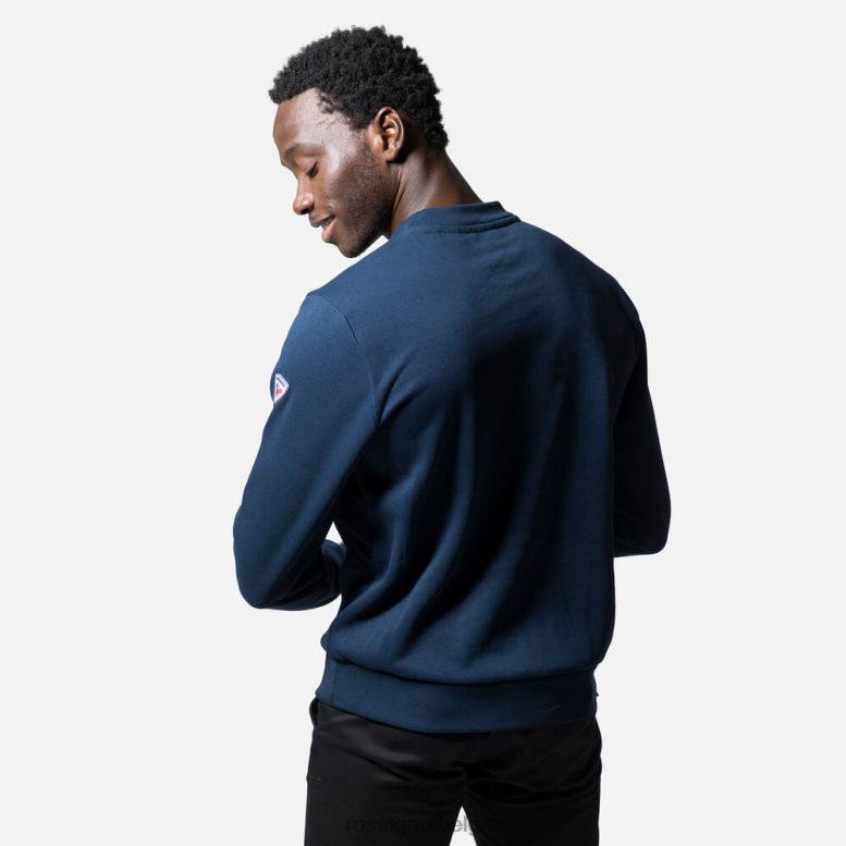 Heren Katoenen sweatshirt met ronde hals en logo donkermarine toppen Rossignol NF00D505