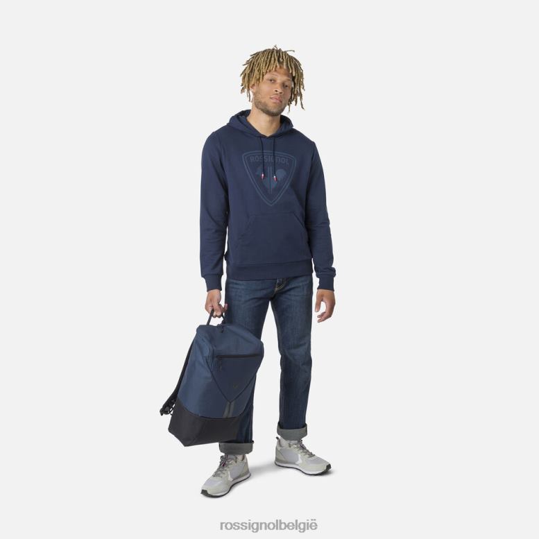 Heren fleece sweatshirt met capuchon en logo donkermarine toppen Rossignol NF00D65