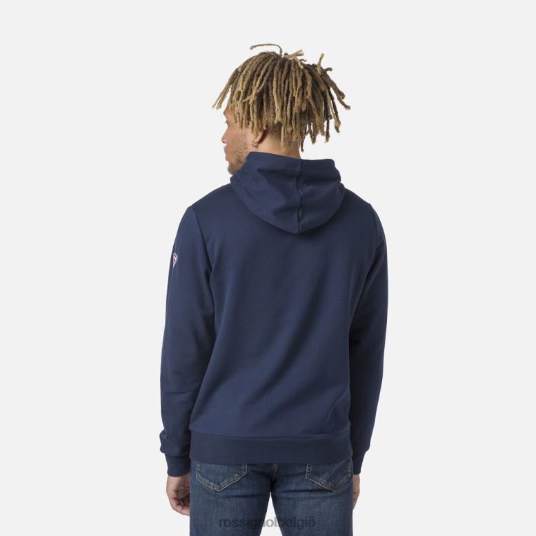 Heren fleece sweatshirt met capuchon en logo donkermarine toppen Rossignol NF00D65
