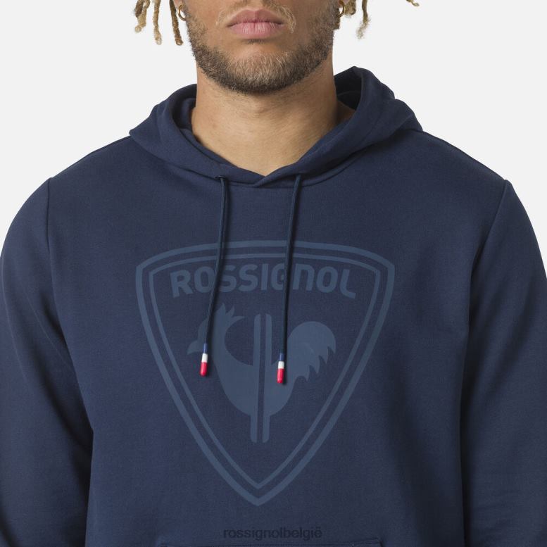 Heren fleece sweatshirt met capuchon en logo donkermarine toppen Rossignol NF00D65
