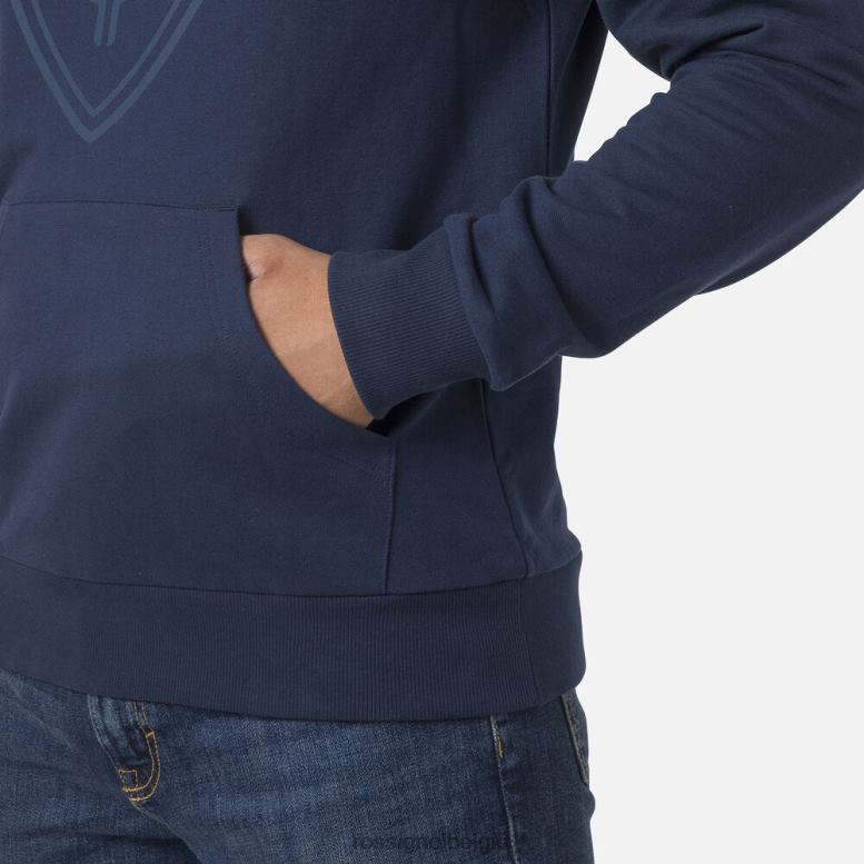 Heren fleece sweatshirt met capuchon en logo donkermarine toppen Rossignol NF00D65