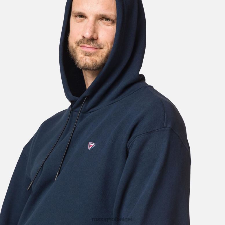Heren sweatshirt met capuchon donker marine toppen Rossignol NF00D74