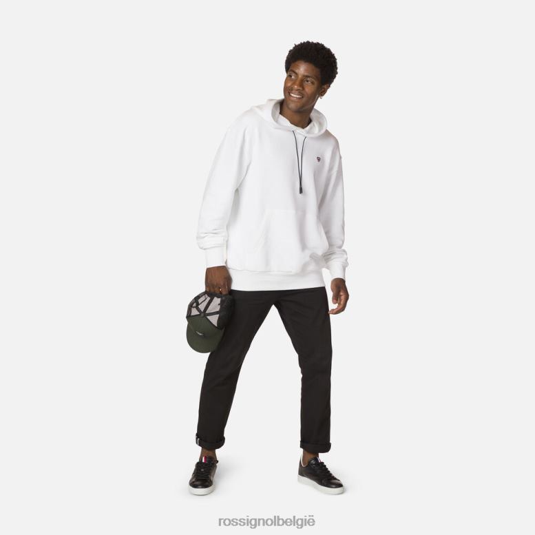 Heren sweatshirt met capuchon wit toppen Rossignol NF00D493