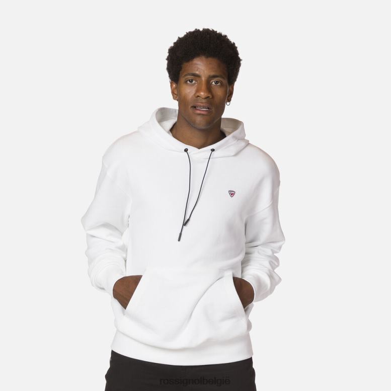 Heren sweatshirt met capuchon wit toppen Rossignol NF00D493
