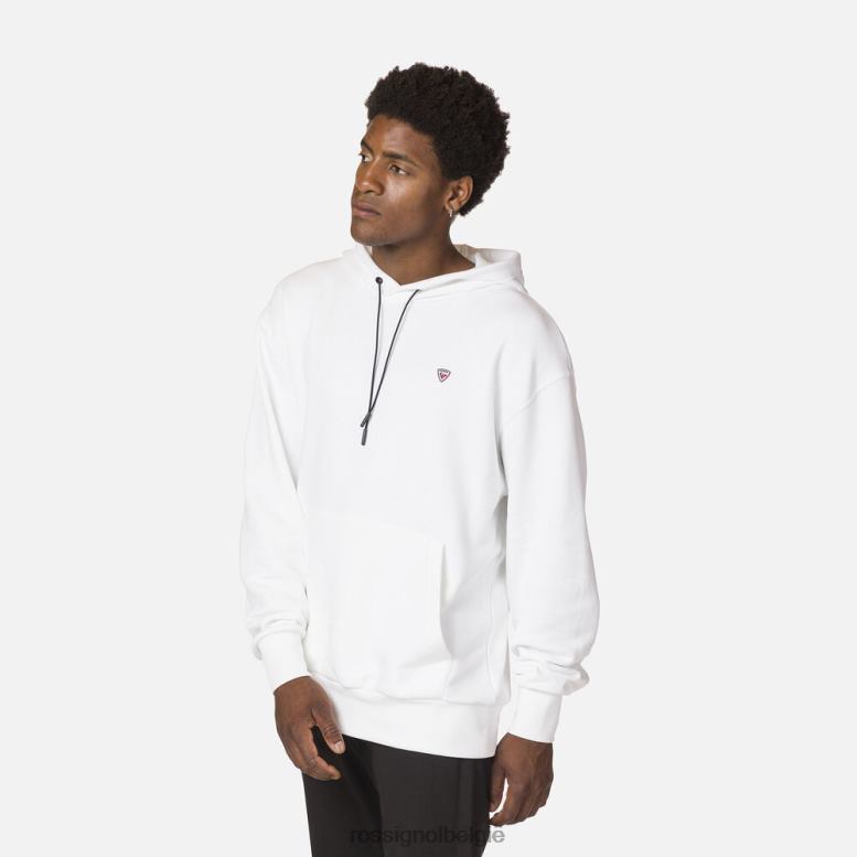 Heren sweatshirt met capuchon wit toppen Rossignol NF00D493